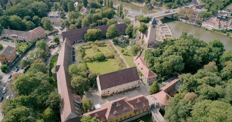 Flugansicht Campus Kunst (Unterburg)